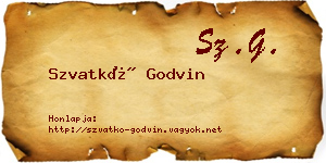 Szvatkó Godvin névjegykártya